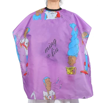 

Professional Children Adults Waterproof Hairdressing Apron Home Barber Shop Cartoon Pattern Hair Cutting Dyeing Gown Cape Tools
