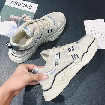 

Platform Sneakers Men Wear-resistant Vulcanized Shoes Boys Brand Running Shoes Man Sneaker male tennis J3-67