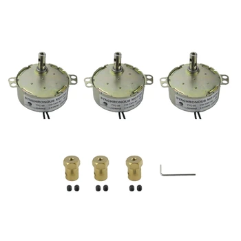 

CHANCS TYC-50 110V/220V 2.5-3RPM Electric Synchron Motor Coupler Connector With 7mm Flexible Coupling Connector Kit for Air 3PCS
