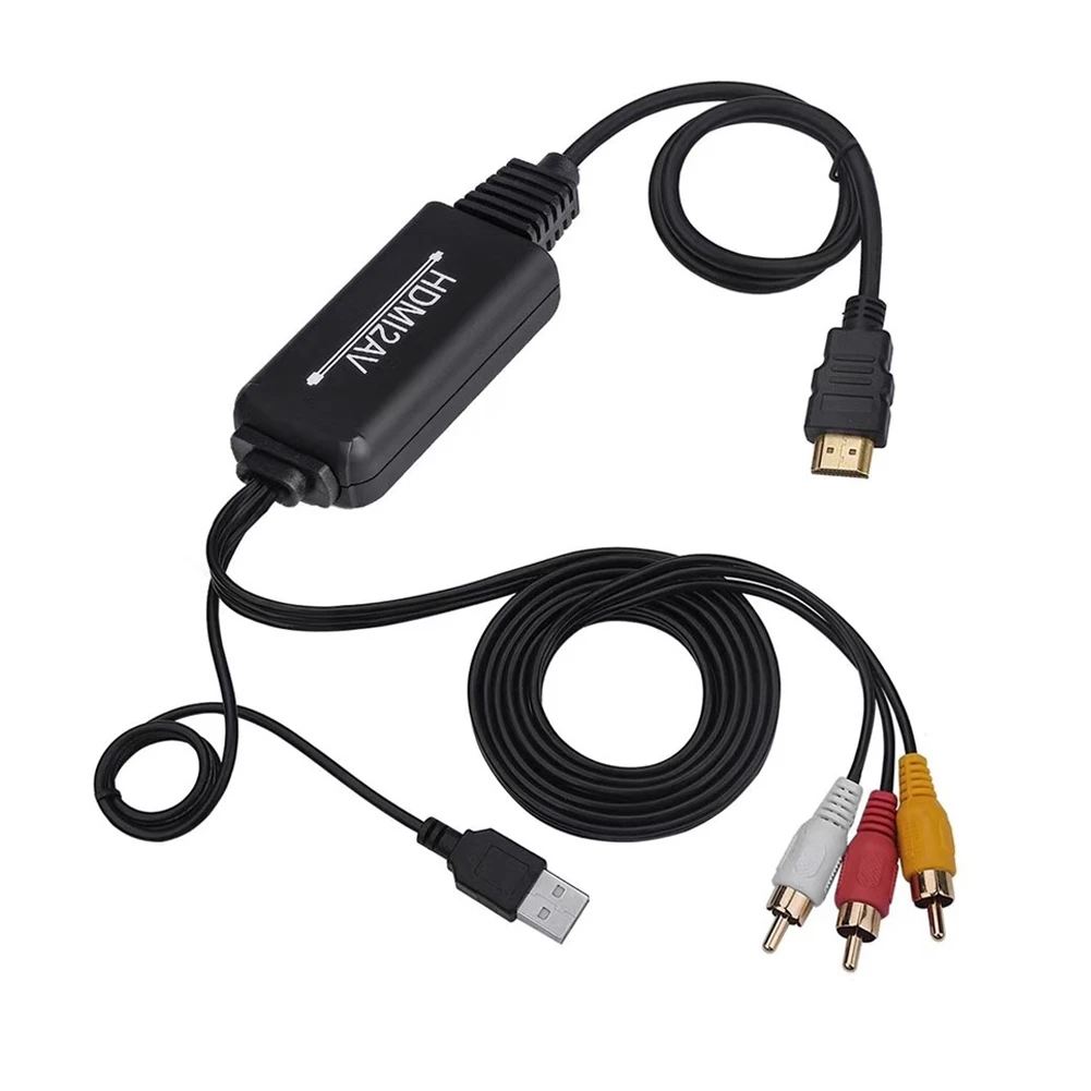Аксессуары конвертер Кабель-адаптер 1080P ноутбук usb зарядка DVD HDMI К AV Аудио Видео игра Домашний ПК HDTV высокой четкости