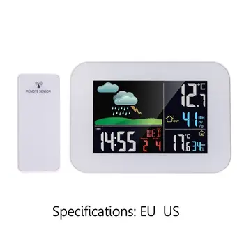 

Wireless Weather Station Digital Clock Barometer Thermometer Hygrometer Sensor Colorful LCD Display