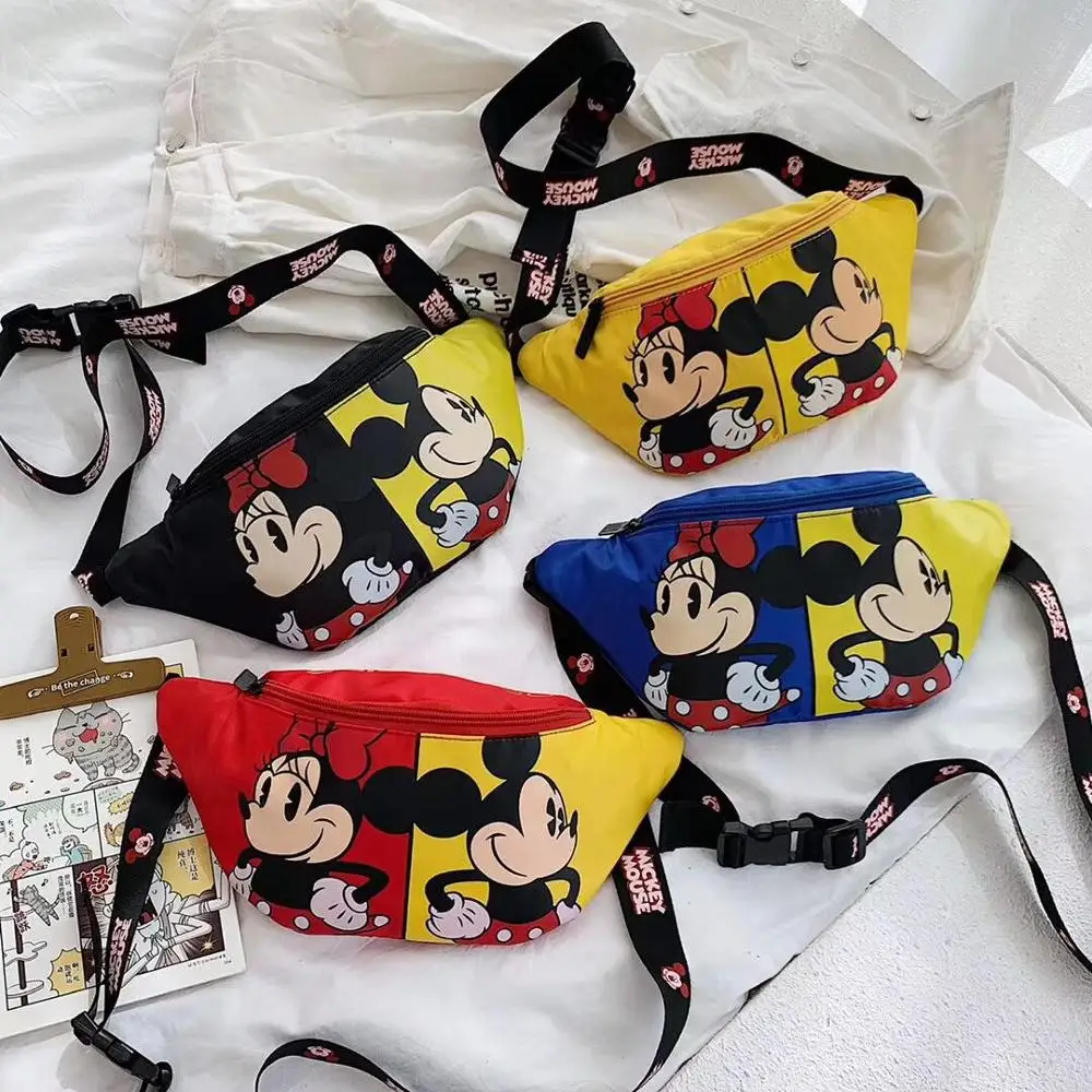 Disney Mickey mouse мальчик canves сумка мессенджер кукла пояс на плечо мультфильм Минни