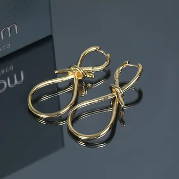 

925 sterling silver earneedle jewelry yellow gold advanced temperament long earrings simple female earclips