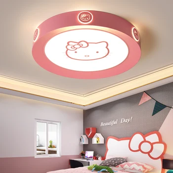 

Modern led ceiling light children room pink blue round lightis for kids baby bedroom home lighting decorative ceiling lamp
