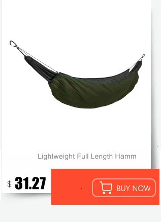 Lightweight Full Length Hammock Underquilt Under Blanket Ultralight Camping Insulation Sleeping Bag 40 F to 68 F (5 C to 20 C)