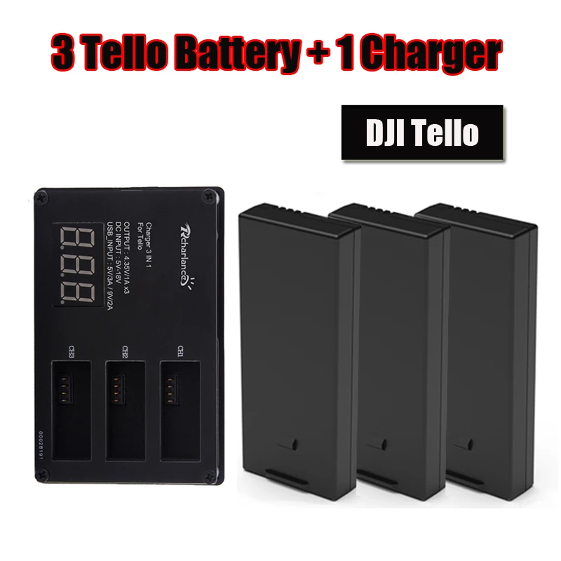Полетный аккумулятор DJI Tello с зарядным устройством зарядный концентратор для