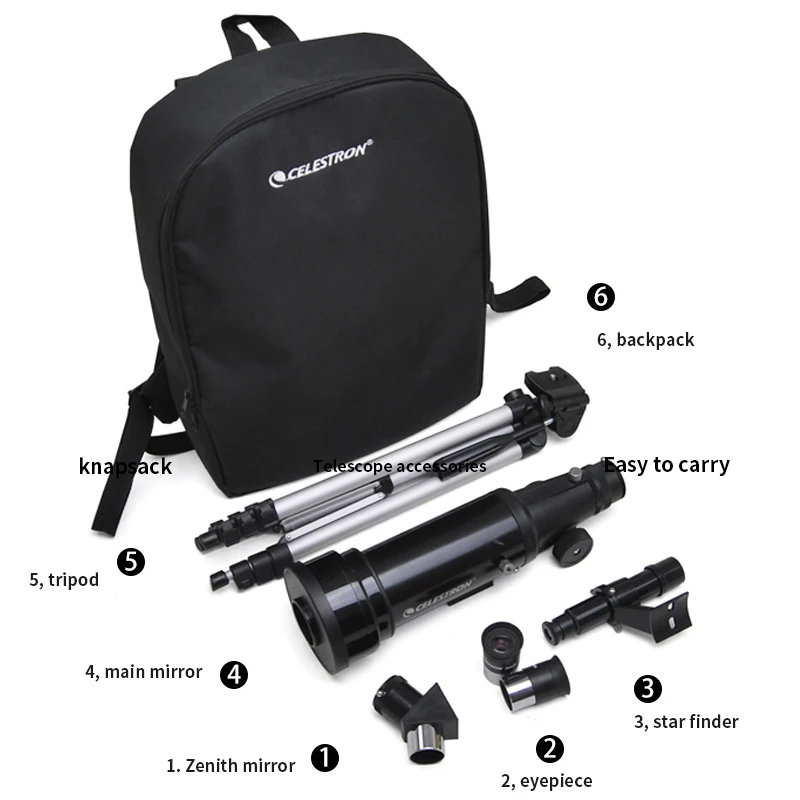US $141.12 Celestron 70400 entry level high resolution primary school students deep space telescope