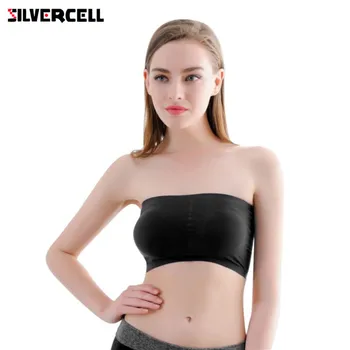

Sexy Tube Top Women Seamless Stretch Bras Wire Free Padded Bralette Bandeau Bras