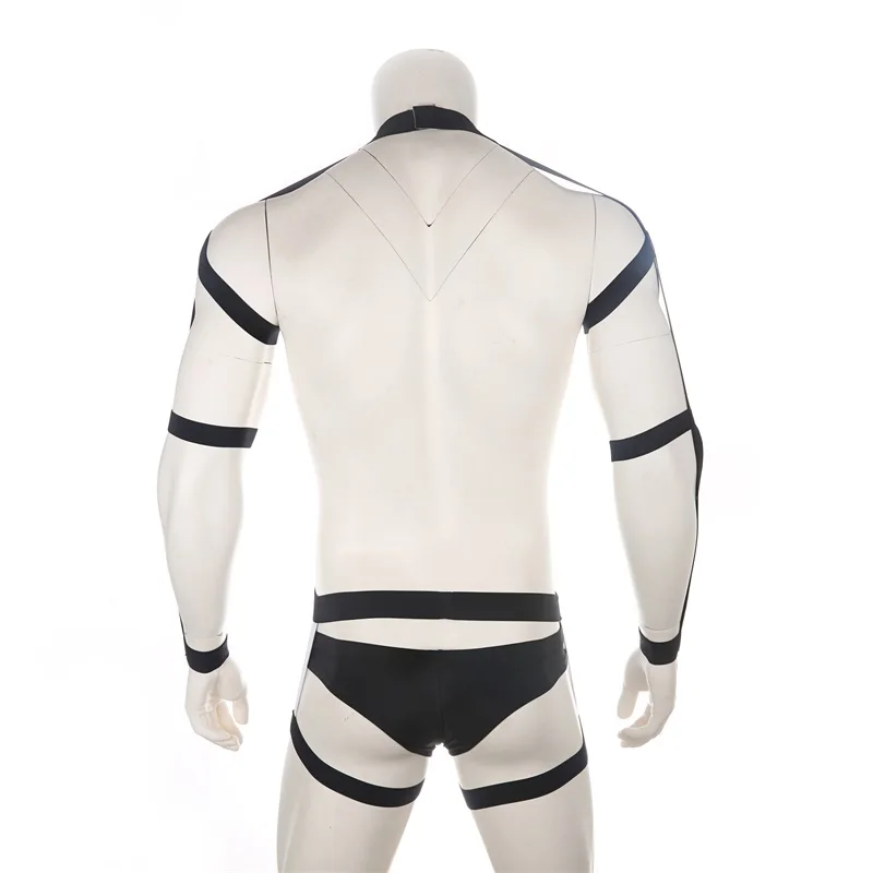 CLEVER-MENMODE Sexy Body Harness Elastic Bondage Set Underwear Men Chest Shoulder Costume Fetish Lingerie Strap Thong Hombre Stage Wear -Zentai shop online H4ab3cc37e452411b86375f05799a105d6.jpg