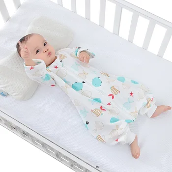 

Baby Sleeping Bag Summer Gauze Sleeping Bag Children fang ti bei Cotton Baby fen tui-Sleeping Bag in the Spring and Autumn Thin
