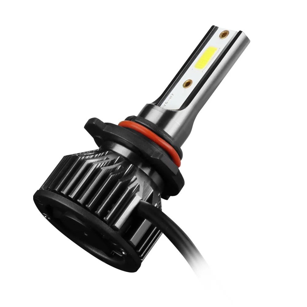Muxall LED Turbo Car Headlight BulbH7 H4 H11 9006 9004 9007 9012 Mini Size Heatsink 12000LM 6500K Auto Headlamp Car Fog Light