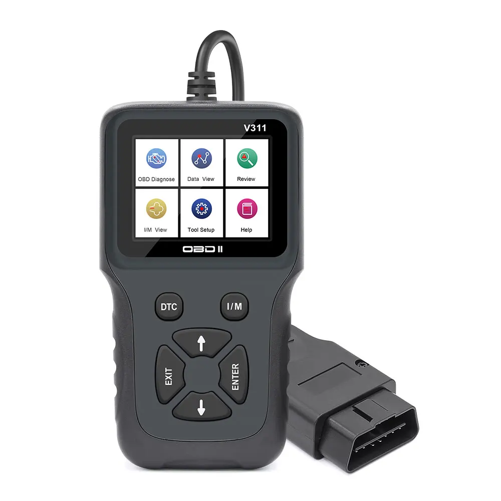 I/M OBD OBD2 eobd V311 OBDII/EOBD автомобильный сканер Код ошибки двигателя читатель автомобиля диагностический инструмент цветной экран код ошибки читатель