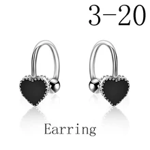 925 пробы серебряные серьги в виде медведя модные серьги-гвоздики для пирсинга ювелирные изделия от производителя