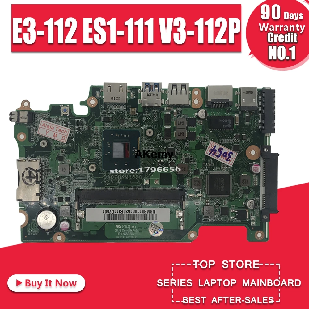 

NB.MRK11.001 NBMRK11001 DA0ZHKMB6C0 laptop motherboard for acer aspire E3-112 ES1-111 V3-112P DDR3L Main board works