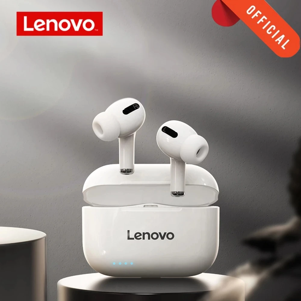 Lenovo – écouteurs tactiles sans fil LP1s TWS, Bluetooth 5.0, double stéréo, réduction du bruit, basse, nouvelle Version améliorée