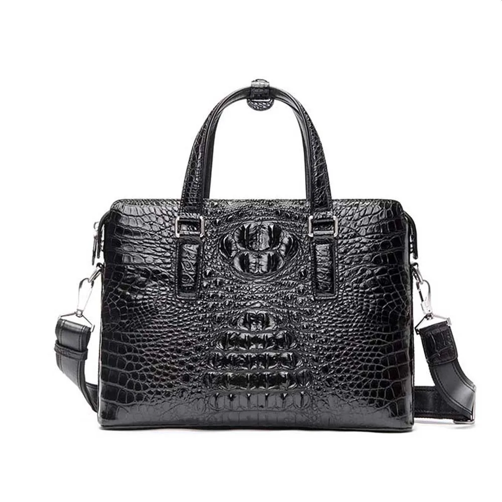 Портфель menggeka мужской из крокодиловой кожи