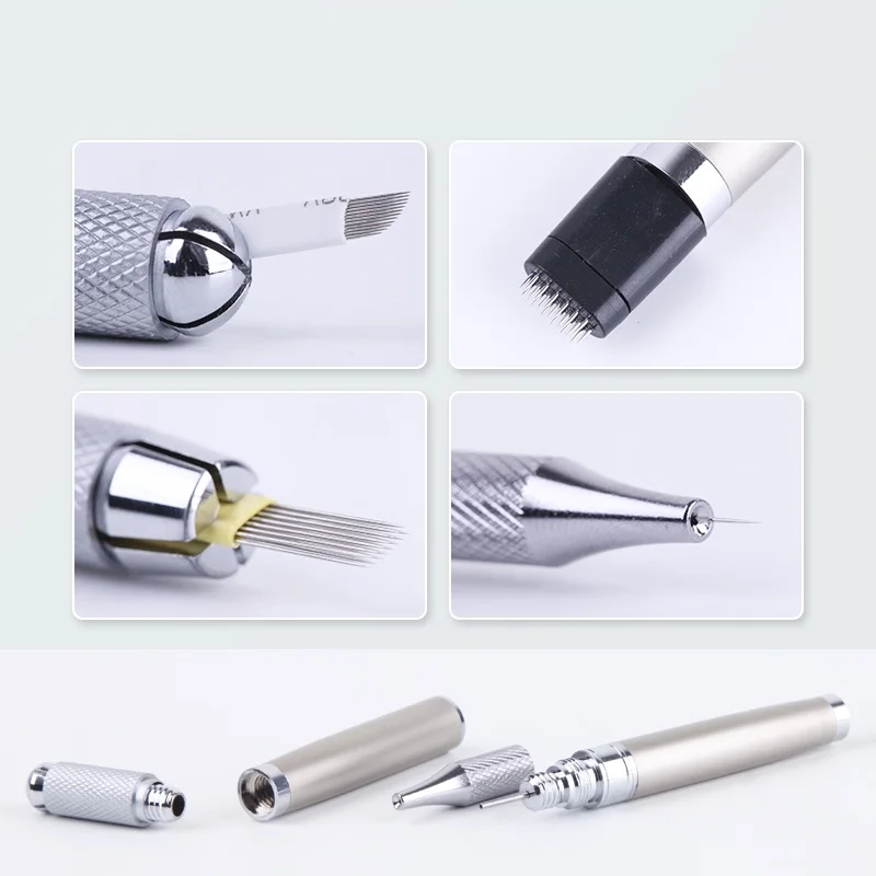 

1pcs Aluminum Micro-blading Pen Permanent Makeup Pen Eyebrow Hand Tools Microblading Blade Manual Pen