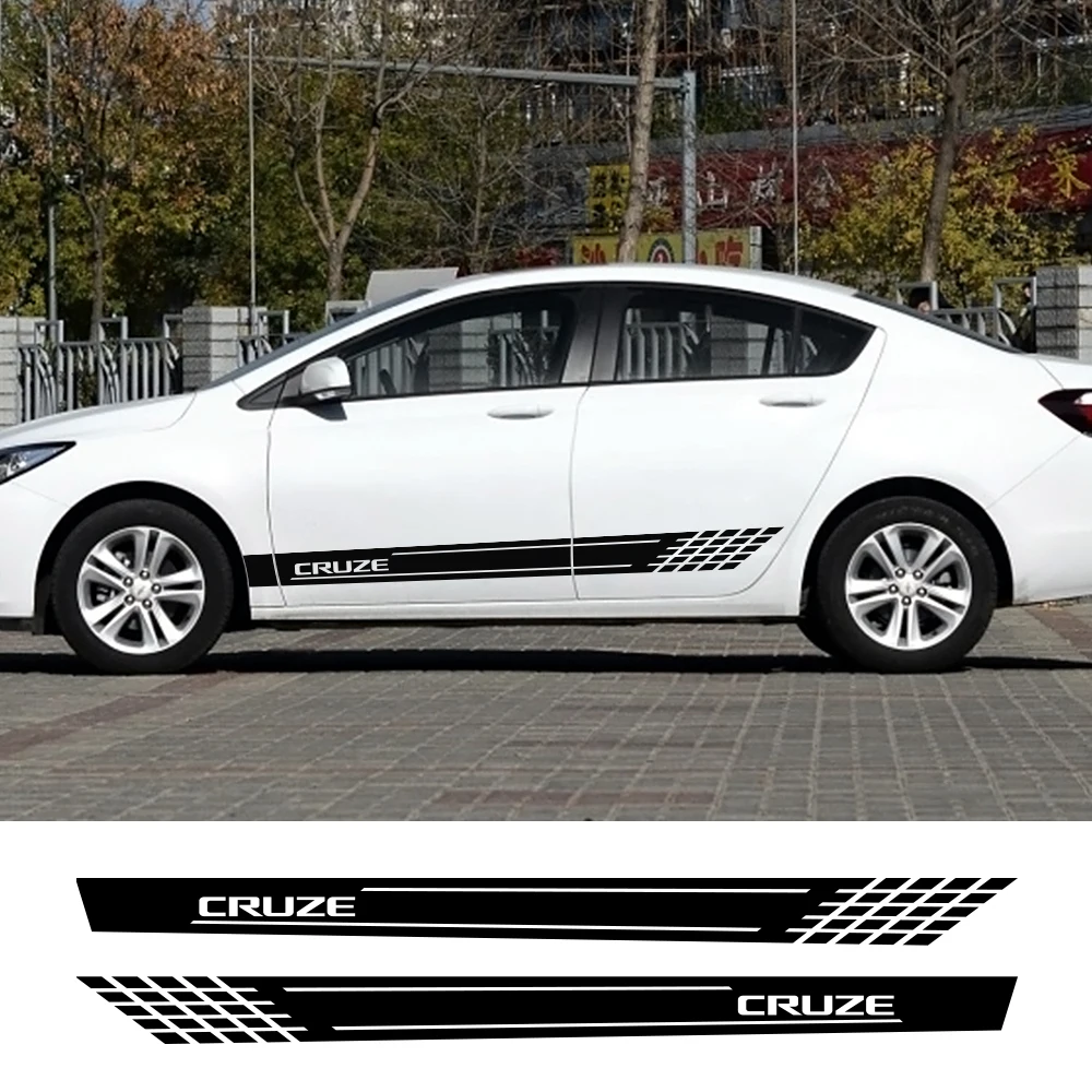 2 шт. наклейки для автомобиля спорта боковой двери светоотражающие виниловые
