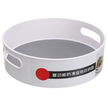 

2019 Hot Non-Skid 360 Degree Rotating Storage Container Organizer for Home Kitchen Cosmetics Seasoning free shipping L5 #4