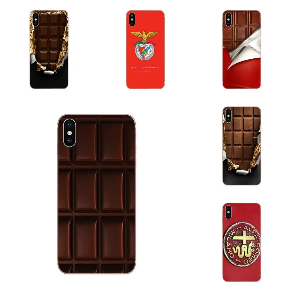 Аксессуары для корпуса из ТПУ открываются Half Wonka Chocolate Apple iPhone 4 4S 5 5C 5S SE 6 6S 7 8 Plus X XS