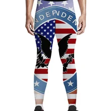 Штаны с национальным эмблемой американского флага, с оливковым бантиком, мужские Леггинсы с карманами, с регулируемым животиком, мягкие, высокое качество