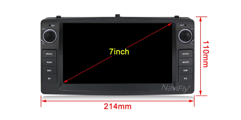 Sale Navifly Android 9 Car DVD Player For Toyota Corolla E120 BYD F3 2000 2005 2006 Radio Multimedia Head Unit FM AM Stereo GPS 2+32G 3