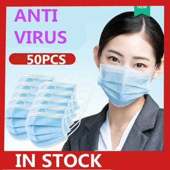 

10/20/50PCS Anti-Pollution 3 Layers Mask dust protection Masks Disposable Face Masks