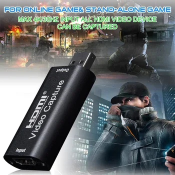 

HDMI Video Capture Device 1080P 30fps Video Capture USB2.0 Video Recorder Adapter Video Capture Card Applicable Audio And Video