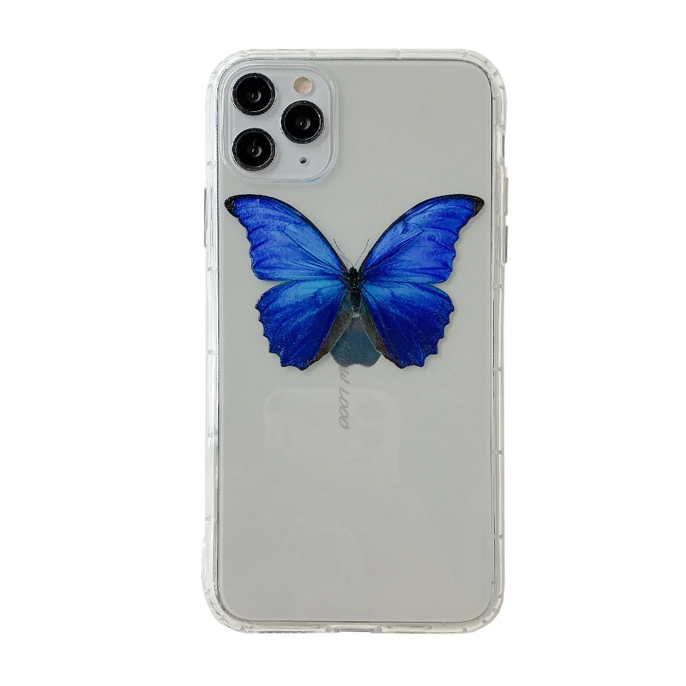 INS Простой корейский стиль милая розовая бабочка для iPhone 11 Pro Max XR Ретро XS 6S 8 7 Plus