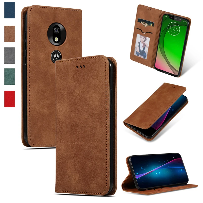 

Magnetic Case Capa Wallet Case For Motorola Moto G7 Plus Play Power Fundas Silicone Flip Leather Book Cover For Moto G7 Play