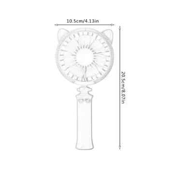 

Lovely LED Light Cat Ear Style Handheld Mini Fan Home Office Electric Personal Air Conditioning Fan Cooler Fan Gift