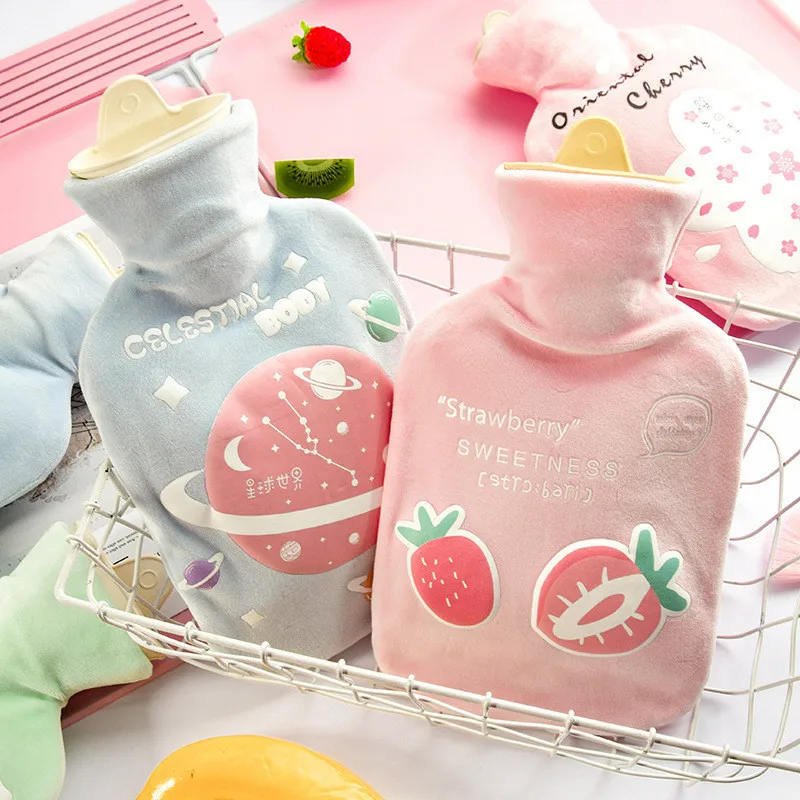 Creative Cute Batman Cartoon Totoro Kawaii Hello Cat Fashion Fruits Hand Feet Warm Hot Water-filling Hot-water Bag Bottles 350ML
