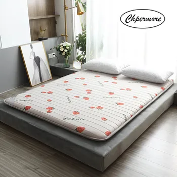 

Chpermore High quality latex Mattress Toppers Thicken Foldable student dormitory Mattresses Single double Tatami King Queen Size