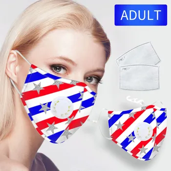 

1PC Respirator +2PC Gasket Face Decor Gift Mascarillas Masque Cotton Mouth-muffle Activated Carbon Filters Washable Reusable