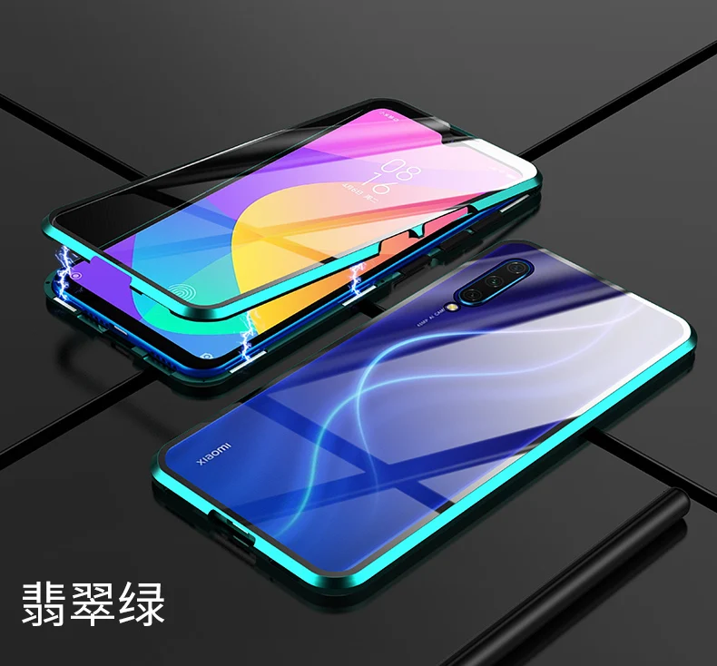 Роскошный чехол для Xiaomi mi A3 чехол A3 9 Lite Cc9 Metall закаленное стекло полное 360 Защитная передняя задняя крышка для mi 9 mi A3 чехол