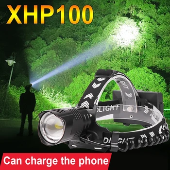 

Super XHP100 Powerful Led Headlight 18650rechargeable Headlamp XHP90.2 Head Lamp Led Head Flashlight Torch Xhp70.2 Fishing Lamp