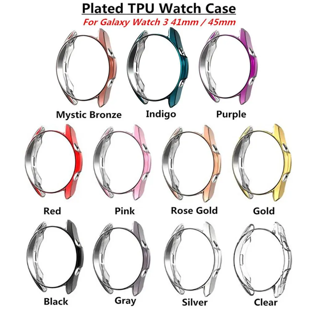 

TPU Protective Case For Samsung Galaxy Watch 3 41mm 45mm Smart Watch Cover TPU Frame Shell Protector Galaxy Watch 3 Accessories