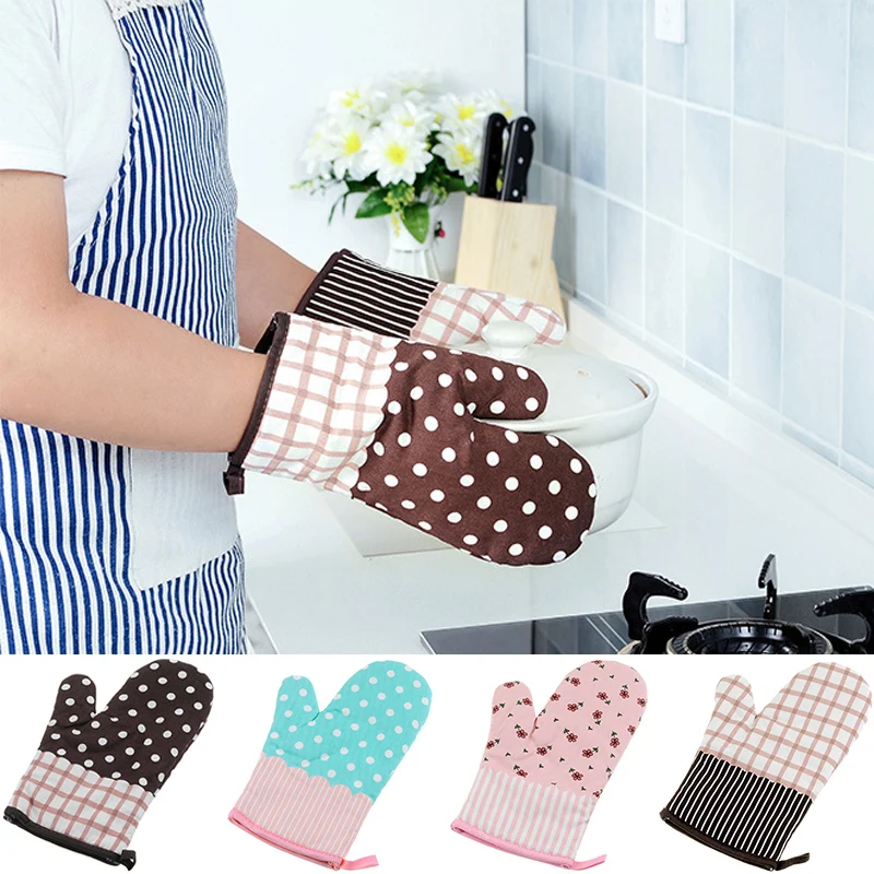 Anti-hot 1PC Popular Baking Microwave Oven High Temperature Kitchen Tools Insulation Gloves Thickened Heat-resistant Gloves