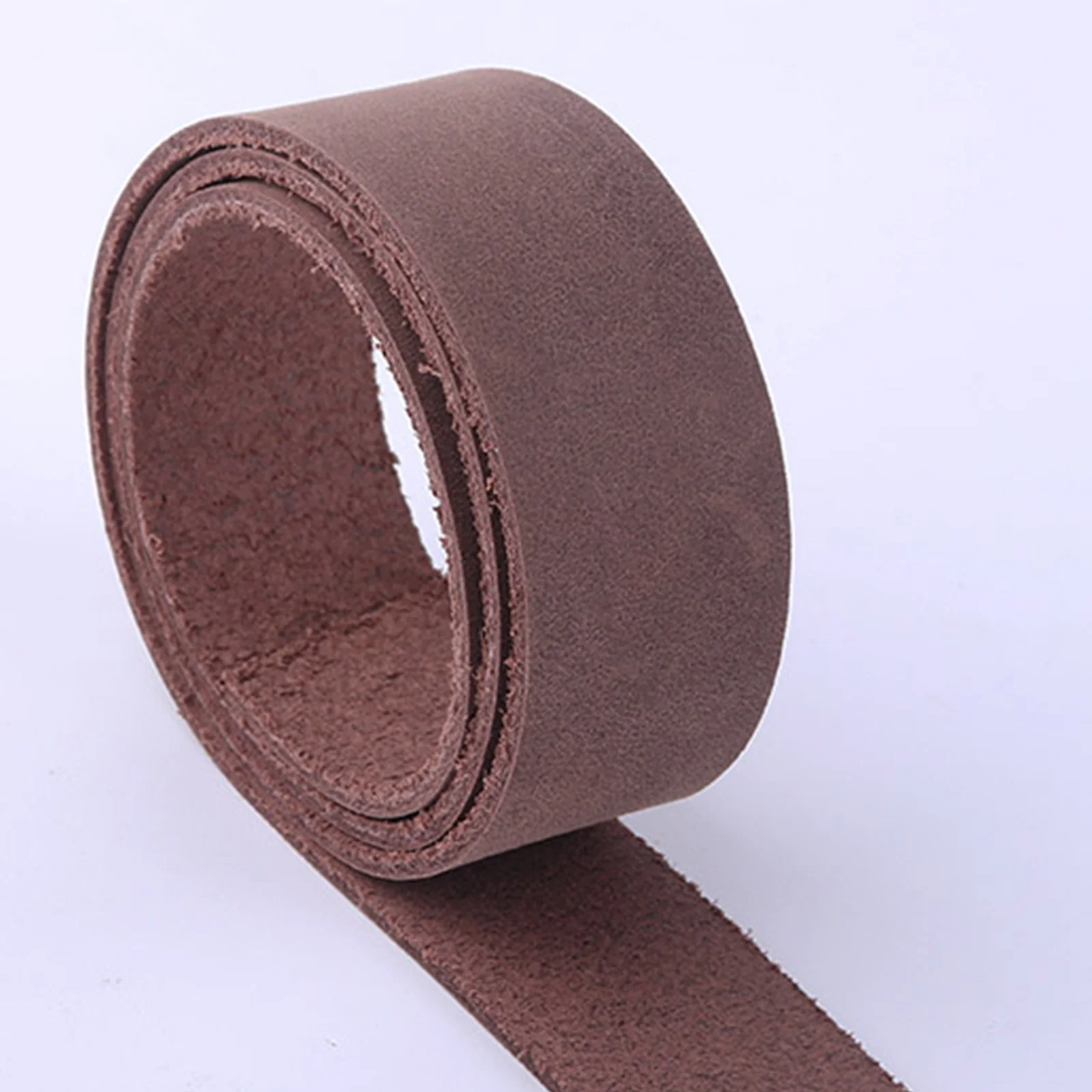 Natural Leather Brown Purse Strap Leather Italian Flat Calf Leather Strips  Cowhide Leather Craft for Belt