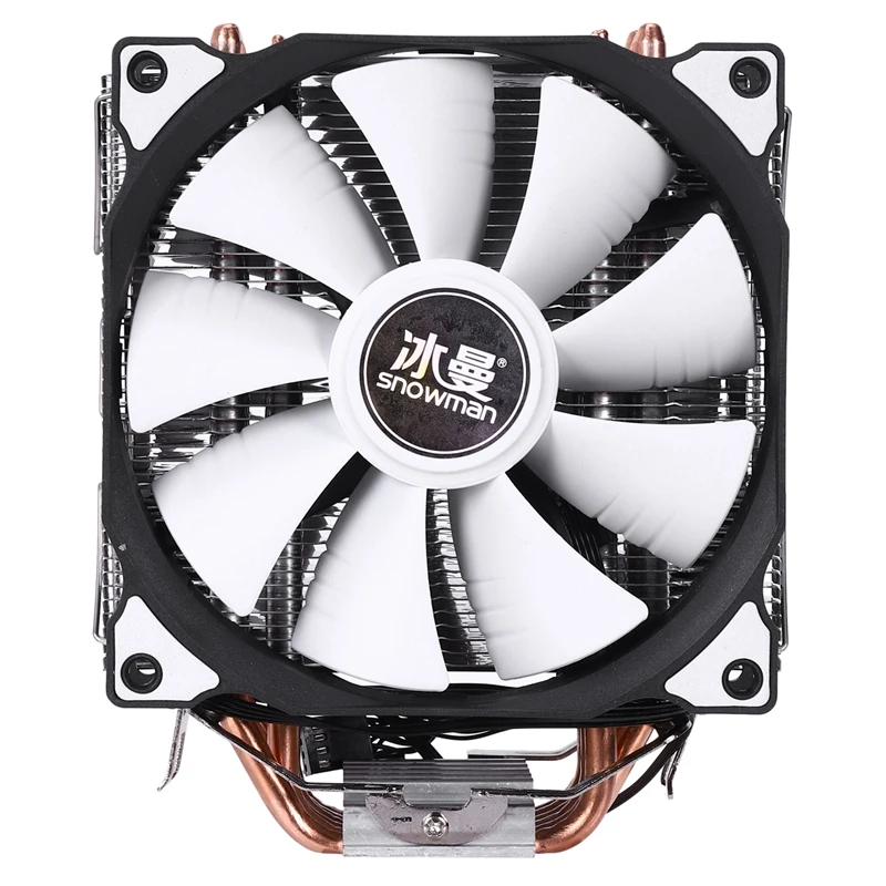 Günstige SCHNEEMANN 4PIN CPU kühler 6 heatpipe Doppel fans kühlung 12cm fan LGA775 1151 115x1366 unterstützung Intel AMD