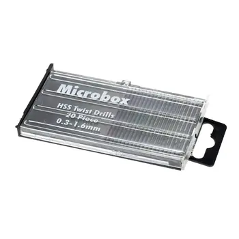 

High Speed Steel Twist Drill Bit Small Drill Diameter 0.3-1.6 Mm Strong Hardness High Speed Steel Durable 20 Pcs