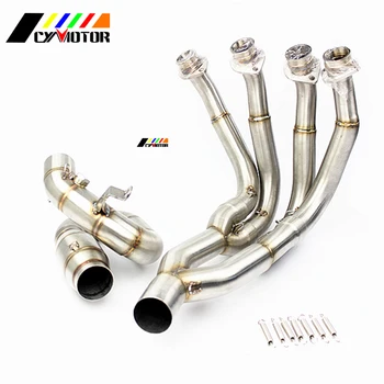 

Motorcycle 51mm Middle Pipe System Slip-on Exhaust For YAMAHA YZF R6 YZF-R6 2006 2007 2008 2009 2010 2011 2012 - 2016 2017 2018
