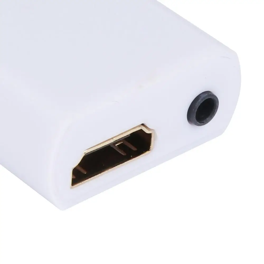  Wii a Hdmi Adattatore WII2HDMI Uscita 1080P 720P Convertitore Audio da 3.5 Mm Full Hd Nero/Bianco F