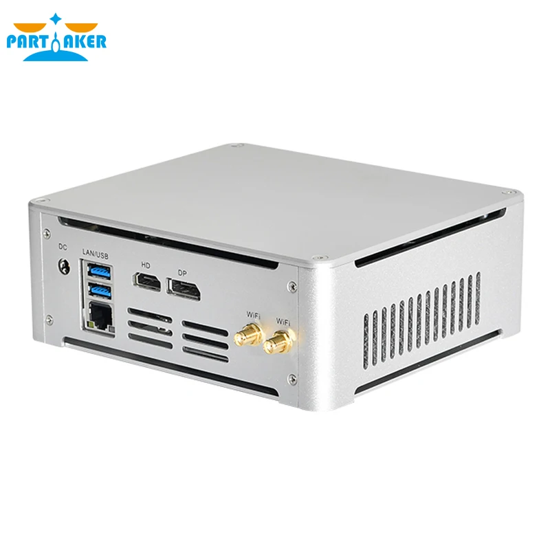 Мини-ПК Intel Core i5 7300HQ i7 7700HQ DDR4 Windows 10 Linux 4K игровой UHD HTPC HDMI DP Мини ПК настольный компьютер