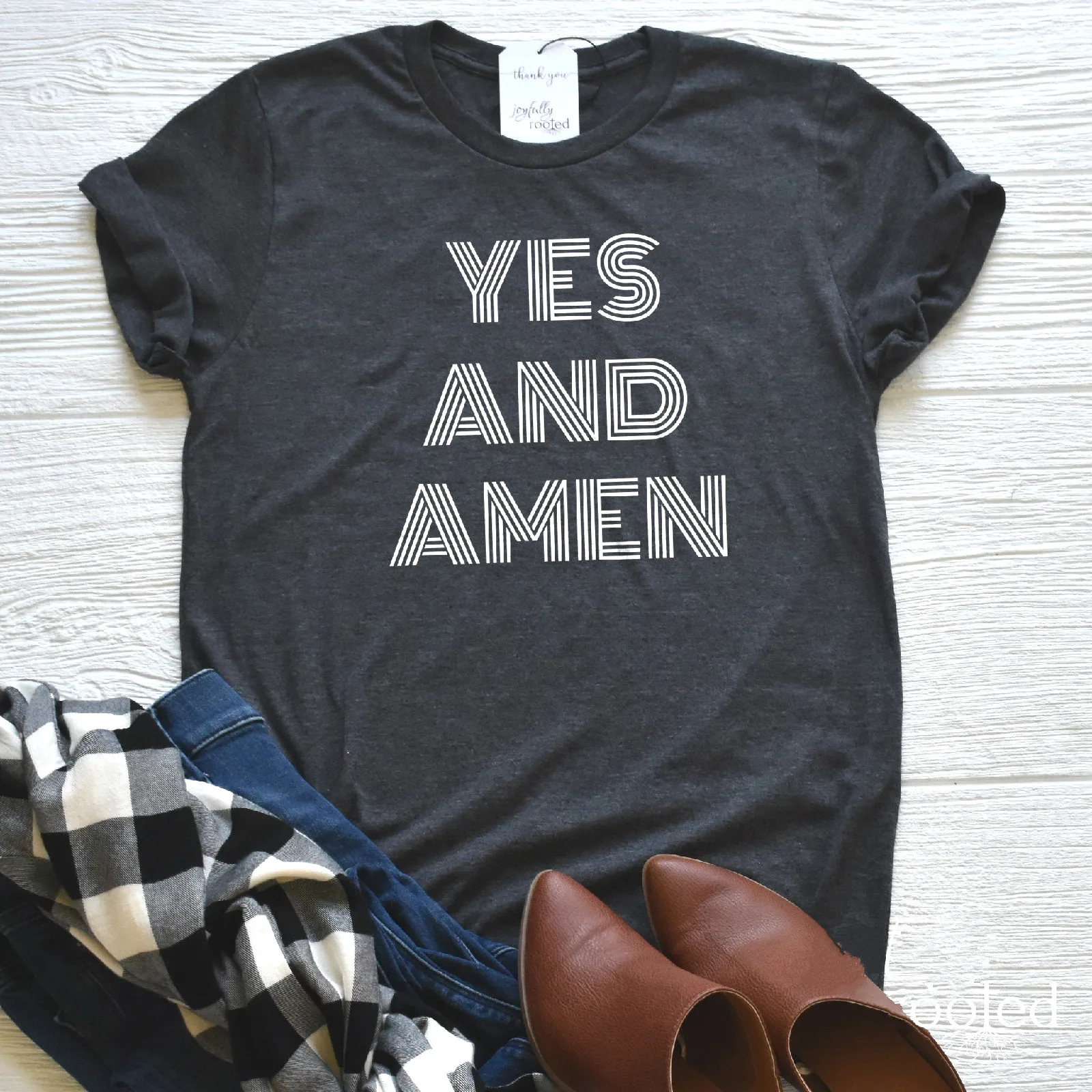 Забавная рубашка с надписью да и Амен летний топ унисекс в стиле веры Yes And Amen
