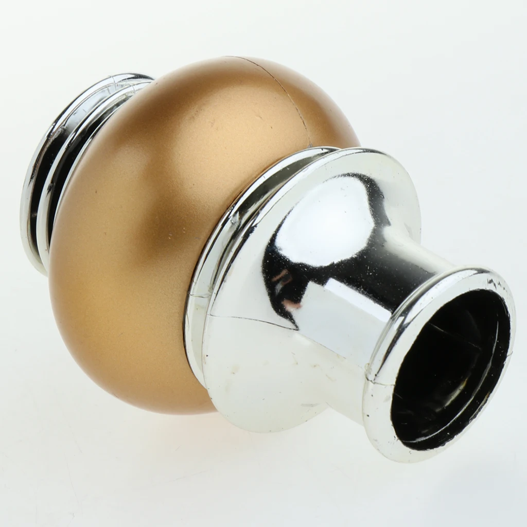 4Pcs Pack Curtain Pole Ends Decorative Curtain Rod Finals Window Drapery Curtain Rod End Caps Dia. 28mm