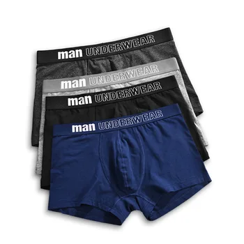 

Men's Underwear Soft Comfortable U Convex Mid-waist Cotton Large Size Boxer Pants Loose Breathable Underpants