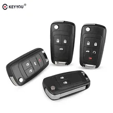 KEYYOU для OPEL/VAUXHALL Astra J Corsa E Insignia Zafira C 2009 2010 2011 2012 2013 Флип складной дистанционный ключ чехол