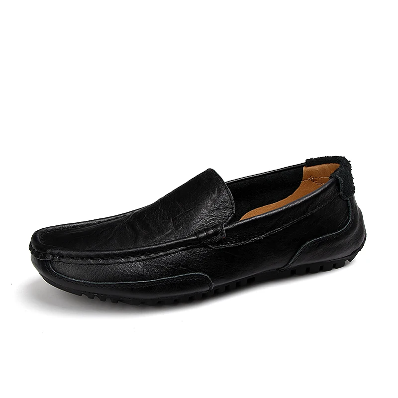 Genuine Leather Men Casual Shoes Breathable Moccasins Soft Bottom Loafer Formal Business Outdoor Driving Shoe | Обувь
