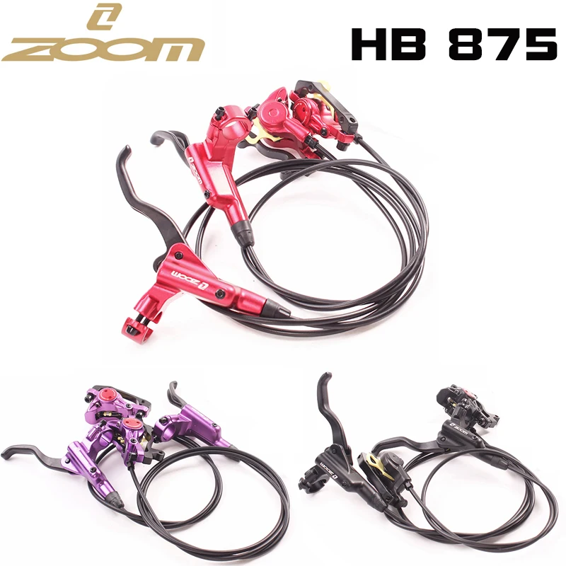 ZOOM HB-875,, режим, комплект гидравлического тормоза для велосипеда, 800/1400 мм, MTB, для велосипеда, масло, давление, дисковый тормоз, комплект, передние и задние части велосипеда